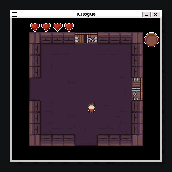 Capture d'écran du jeu ICRogue en cours de partie